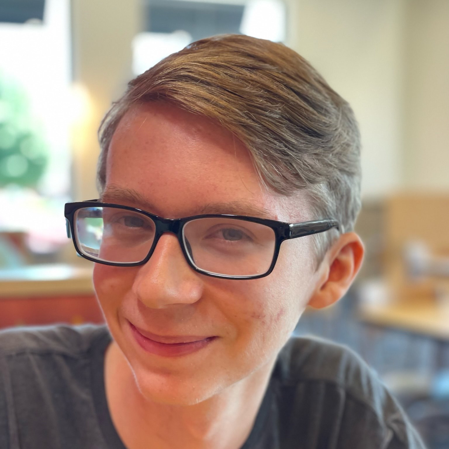 A close-up of Ayden Coughlin.